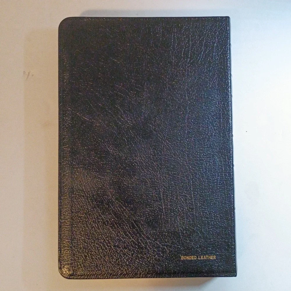Thomas Nelson 1990 New Open Bible NASB Study Edition Black Bonded Leather 1976